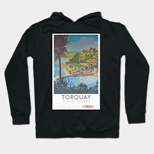 Vintage BR travel poster for Torquay Hoodie